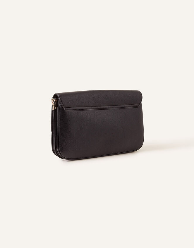 Wrap Handle Cross-Body Bag, Black (BLACK), large