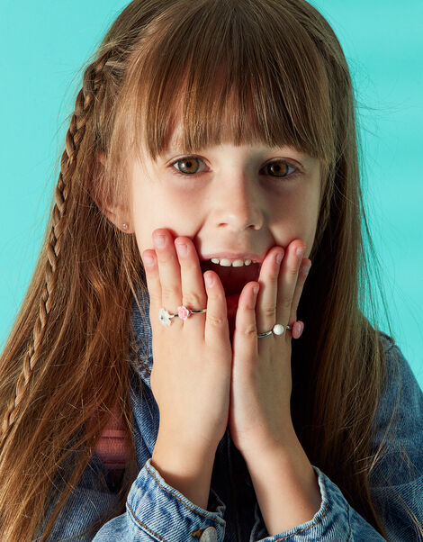 Girls Embellished Rings 5 Pack, , large