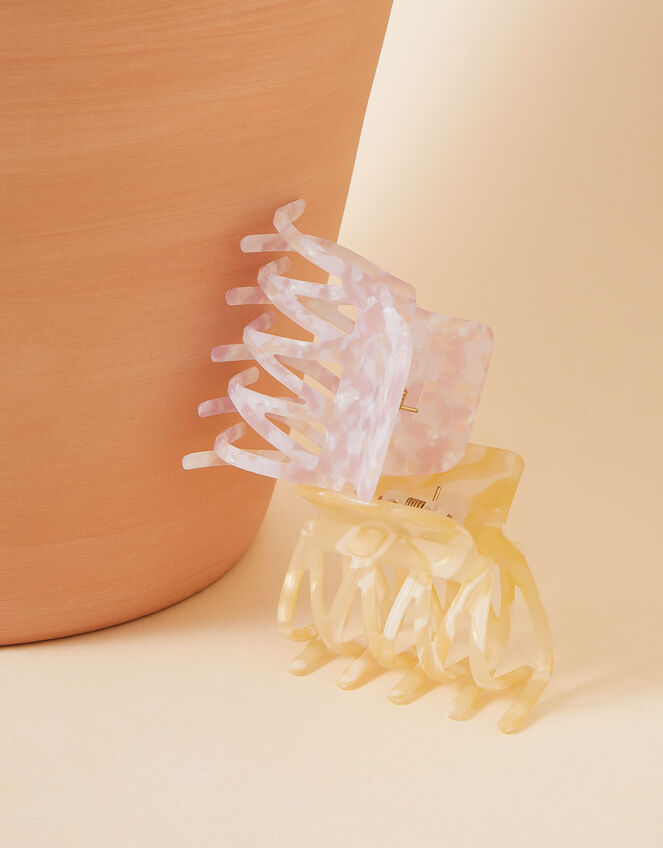 Marbled Resin Claw Clips Set of Two, , large