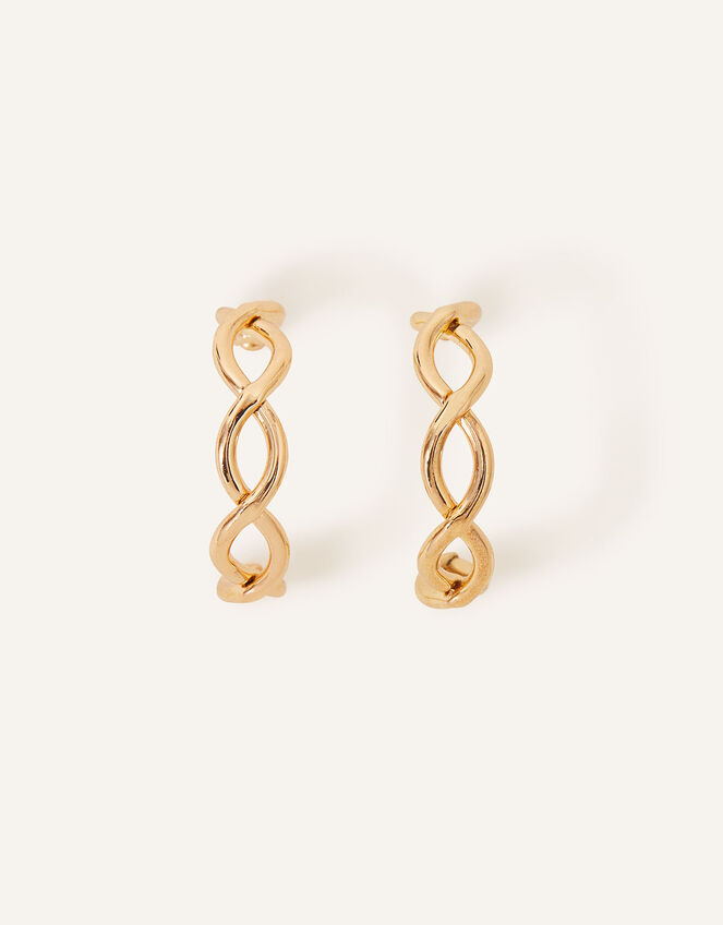 Crossover Hoop Earrings , , large