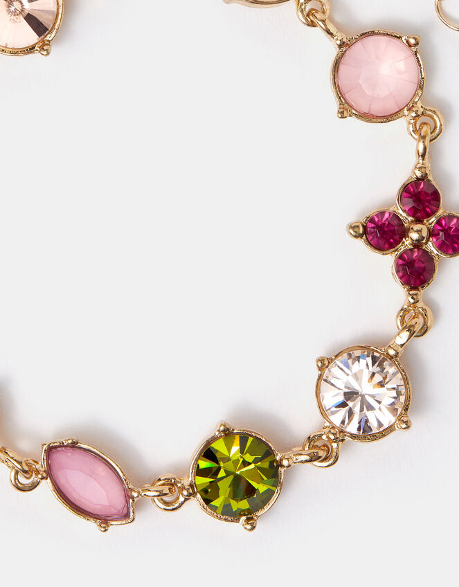 Eclectic Clover Gemstone Bracelet, , large