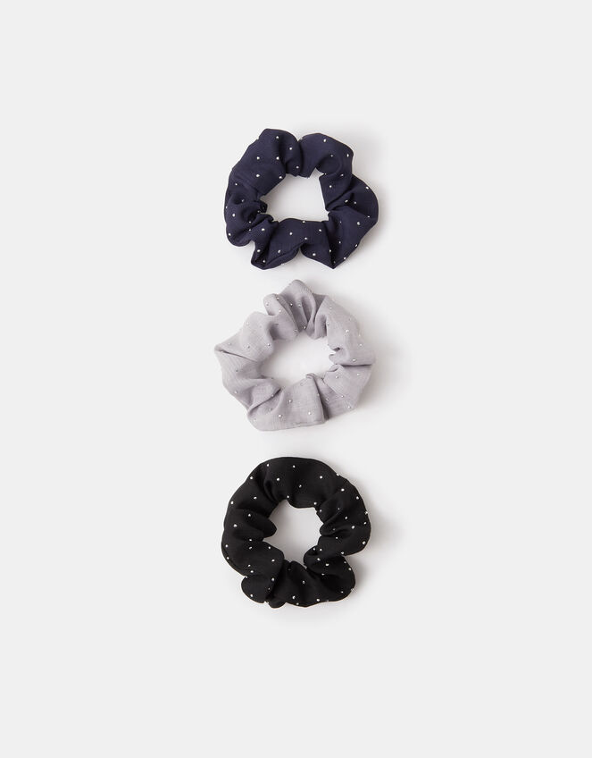 3-Pack Stud Hair Scrunchies, , large
