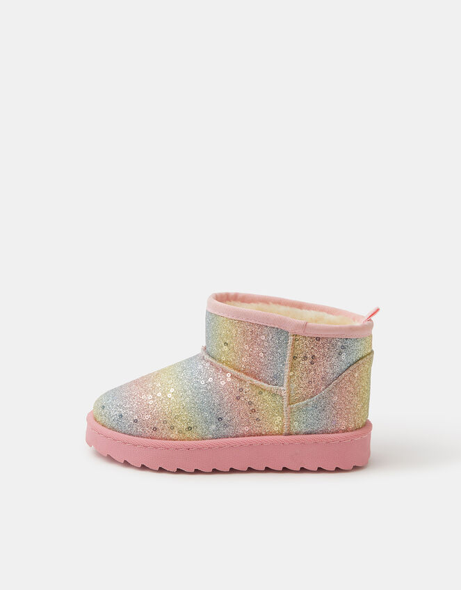 Girls Glitter Ombré Boots, Multi (PASTEL MULTI), large