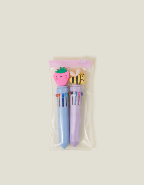 2-Pack Girls Mini Multi Colour Pens, , large