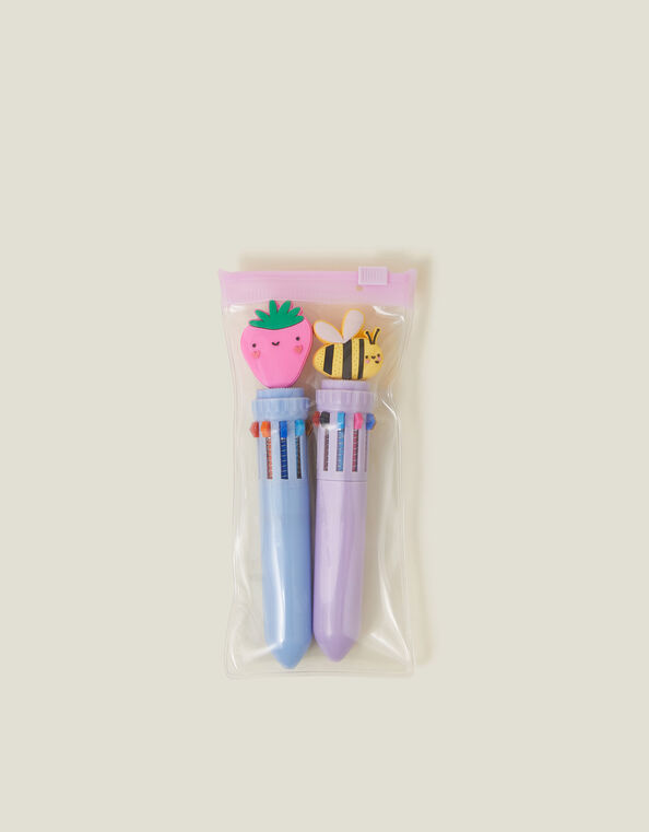 2-Pack Girls Mini Multi Colour Pens, , large
