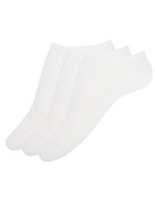 Soft Bamboo Trainer Sock Multipack, White (WHITE), large