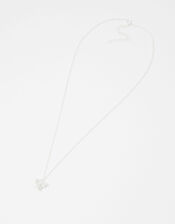 Sterling Silver Sparkle Bee Necklace, , large