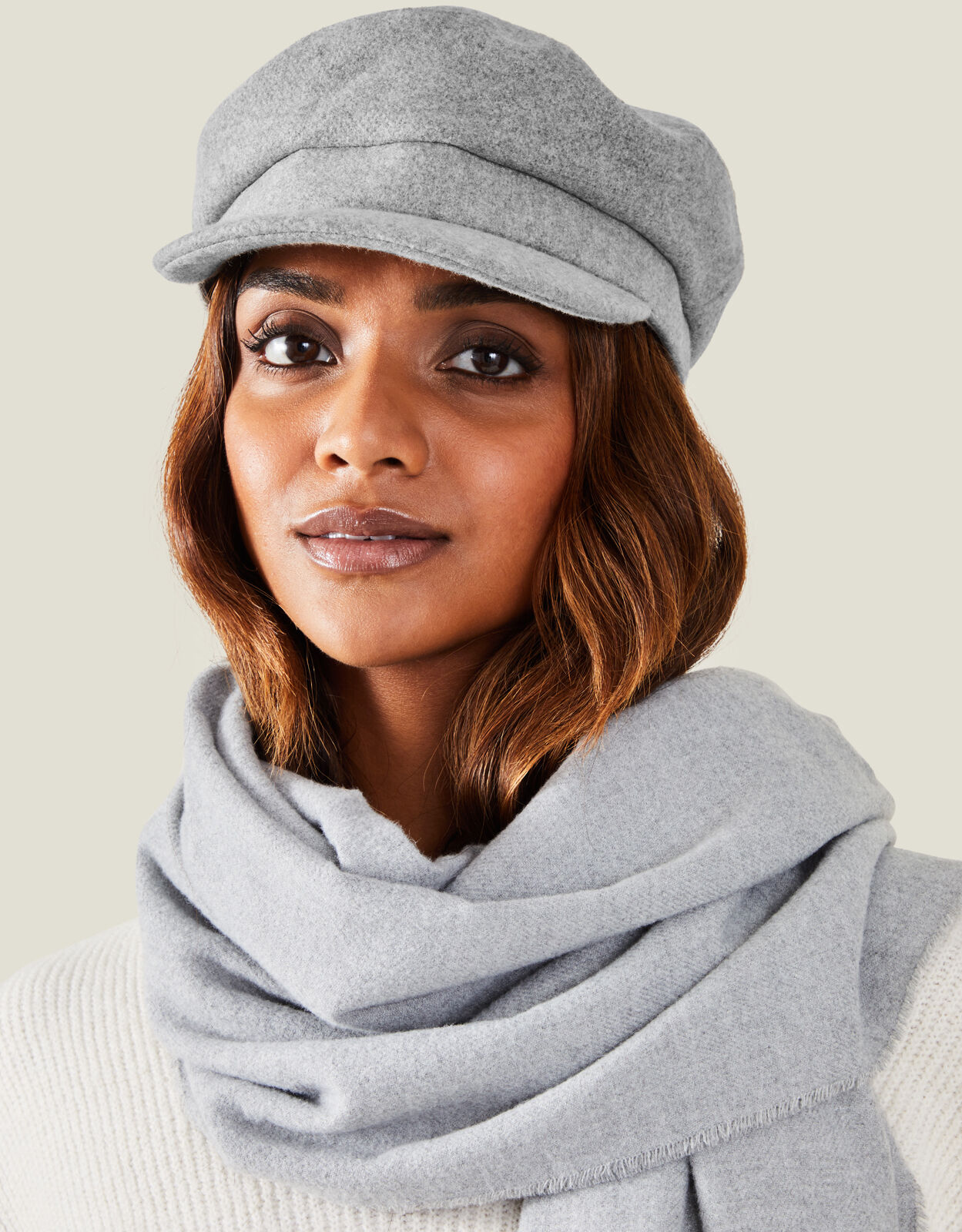 Soft Textured Baker Boy Hat