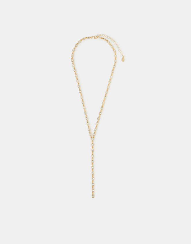 Oval Cut Lariat Necklace, , large