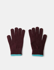Contrast Edge Touchscreen Gloves, , large