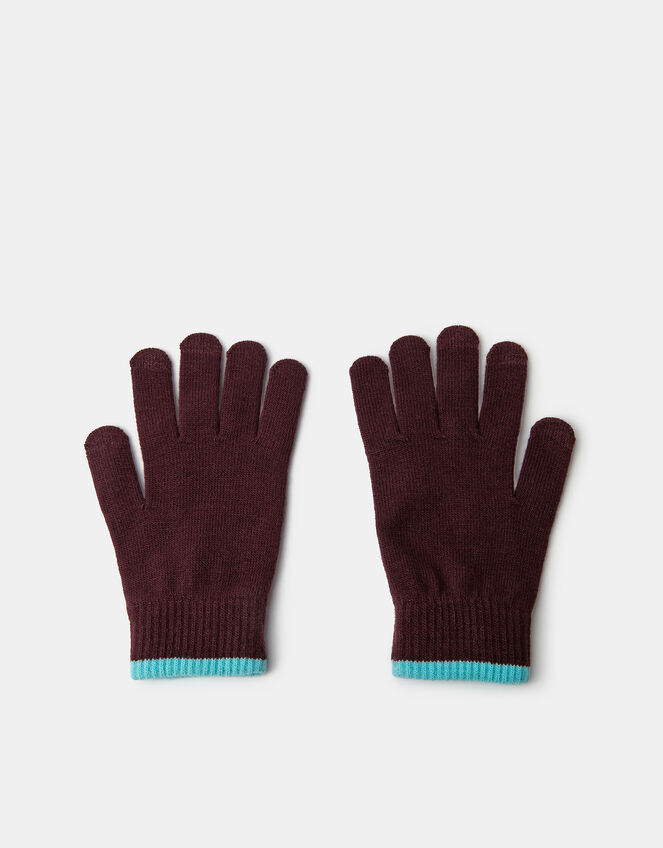 Contrast Edge Touchscreen Gloves, , large