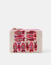 Fish Beaded Coin Purse, , large