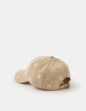 Daisy Embroidered Baseball Cap, , large