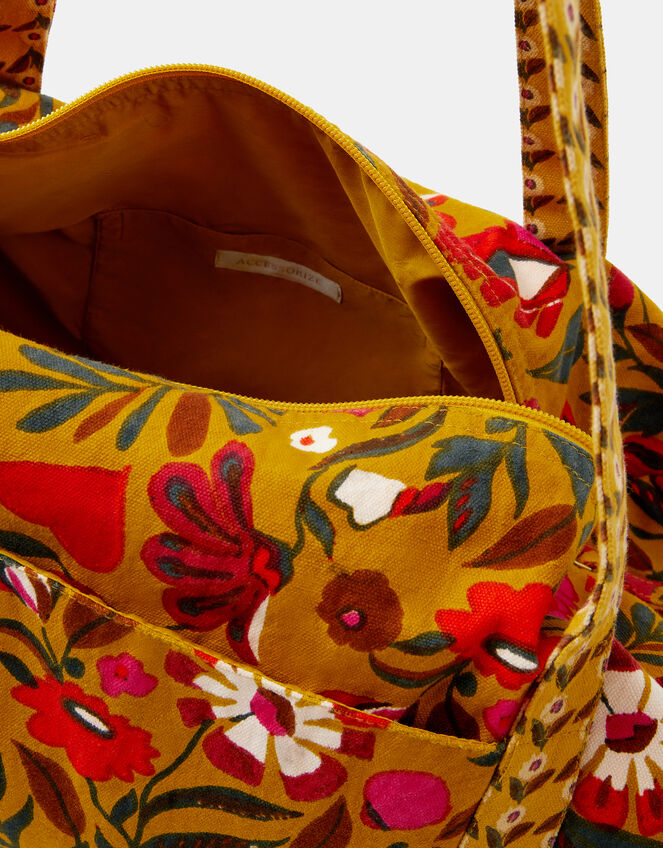 Floral Print Weekend Bag, , large