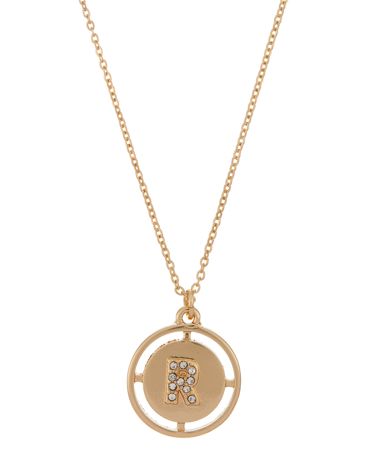 Initial sales coin necklace