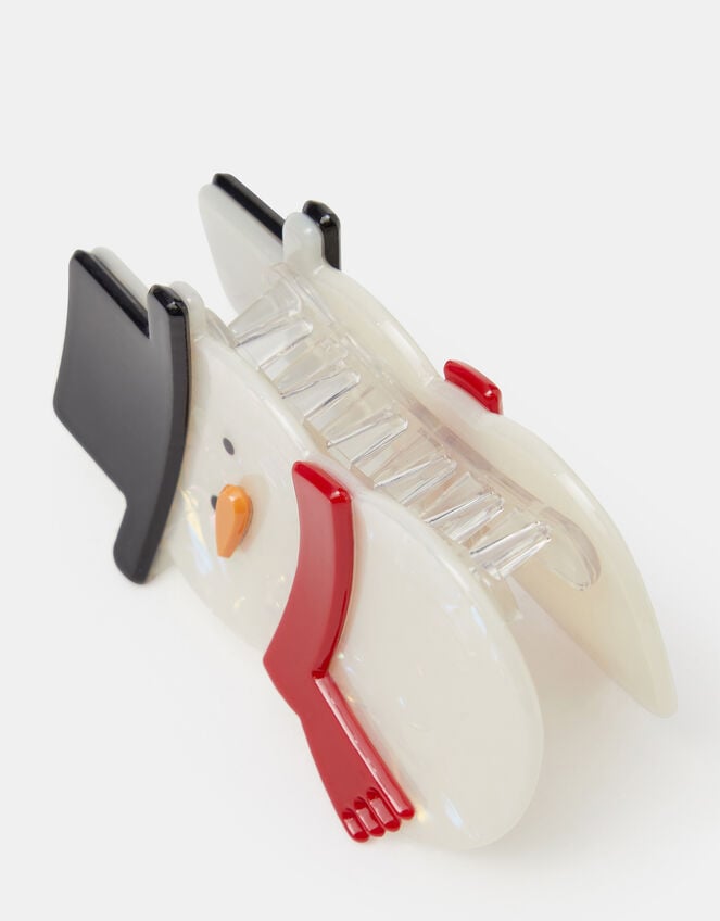 Christmas Snowman Claw Clip, , large