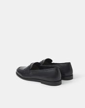 Leather Loafters, Black (BLACK), large