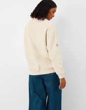 Floral Embroidered Jumper, Ivory (IVORY), large