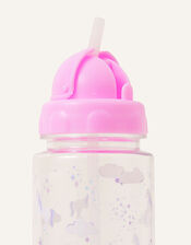 Unicorn Print Plastic Water Bottle, , large