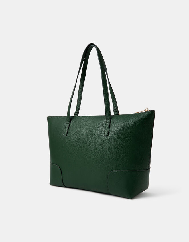Plain Tote Bag, Green (GREEN), large