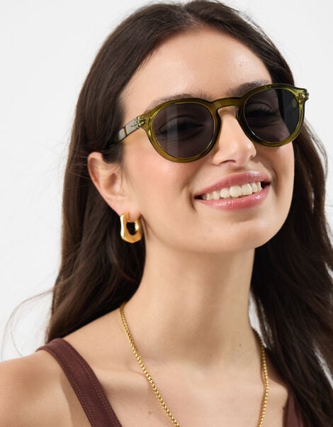 Round Preppy Sunglasses, , large