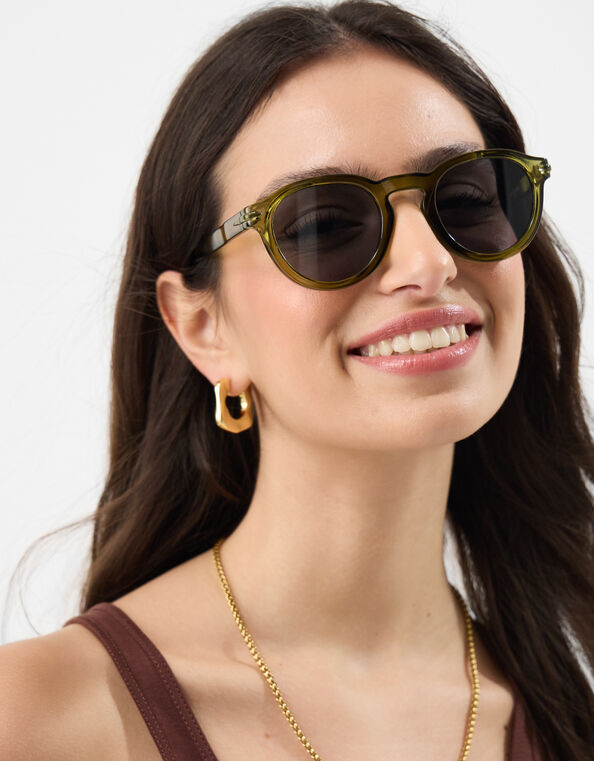 Round Preppy Sunglasses, , large