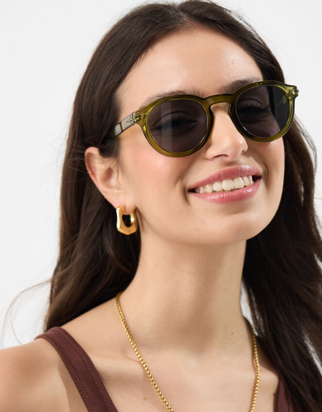 Round Preppy Sunglasses, , large