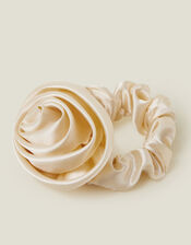 Corsage Satin Hair Scrunchie, , large