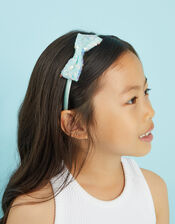 Sequin Bow Headband, , large