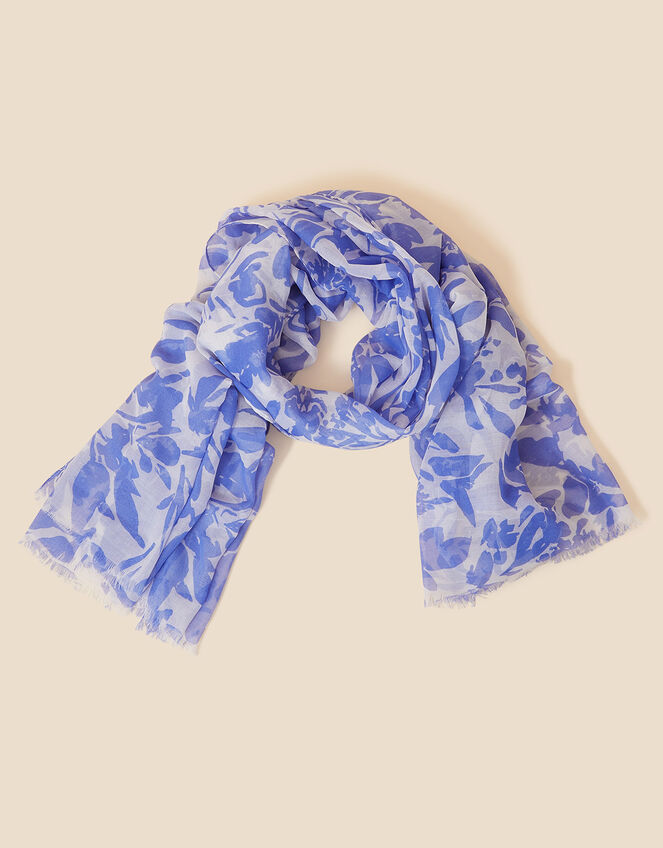 Floral Print Scarf, , large