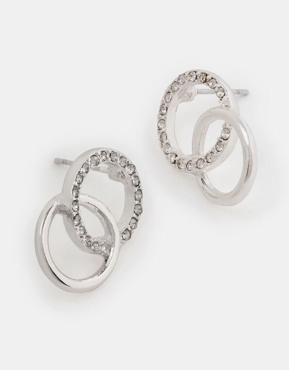 Infinity Pav&eacute; Drop Earrings, , large