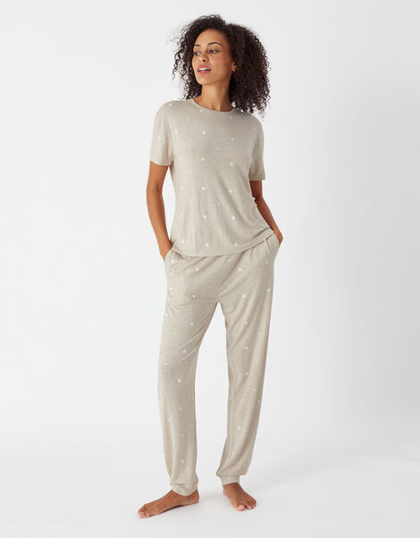 Star Jersey Pyjama Set Grey, Grey (GREY), large