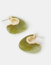 Chunky Resin Hoop Earrings, , large