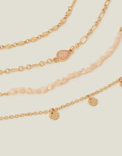 4-Pack Pearl Chain Clasp Bracelets, , large