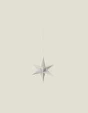Paper Sparkle Star Decoration, Silver (SILVER), large