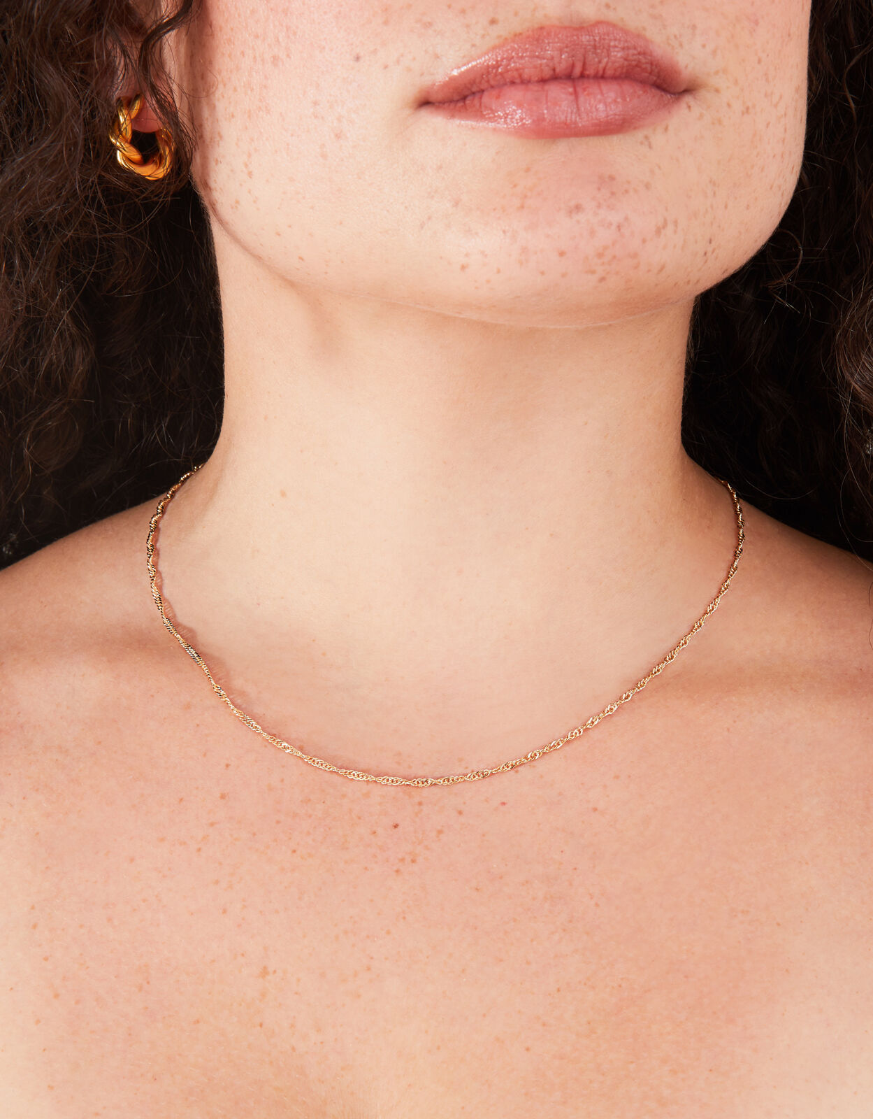 Twist Chain Necklace Gold Pendant necklaces Accessorize ROI