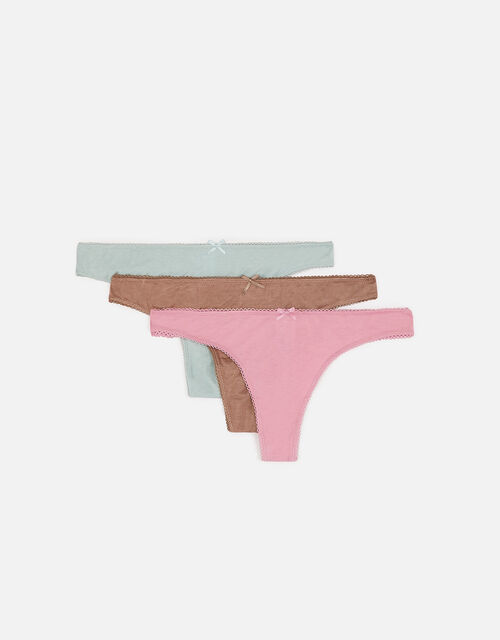 Thong Multipack with Natural Bamboo Fibres, Multi (PASTEL-MULTI), large