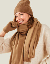 Super-Soft Hat, Gloves, and Scarf Set, Camel (CAMEL), large