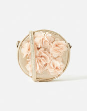 Corsage Round Cluster Cross-Body Bag, , large