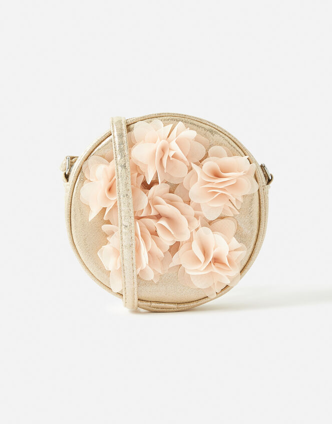 Corsage Round Cluster Cross-Body Bag, , large