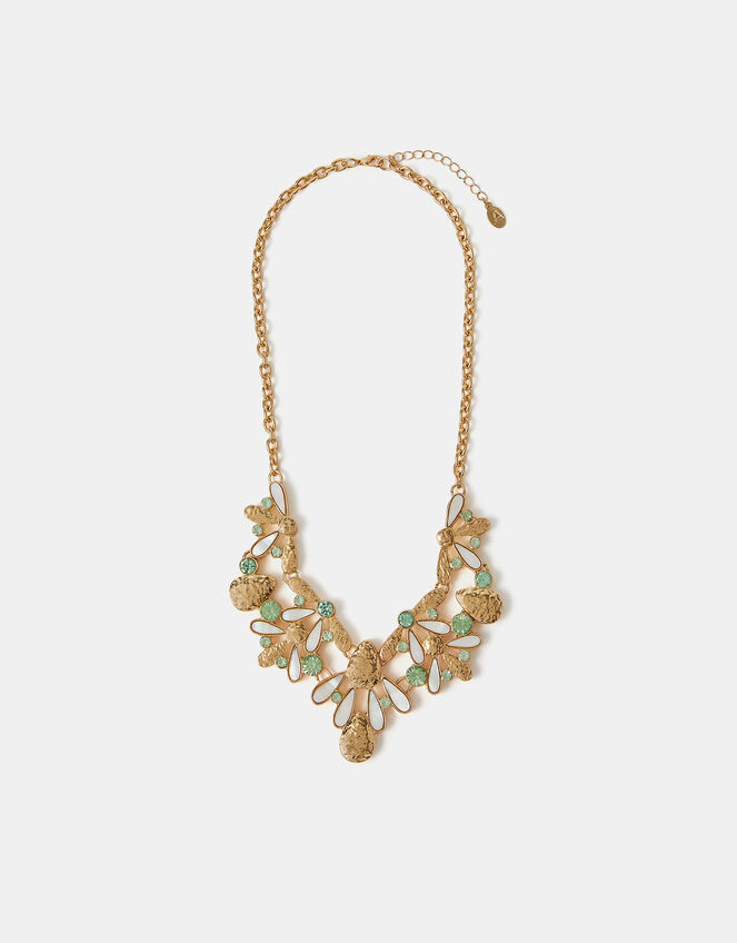 Statement Flower Collar Necklace, , large
