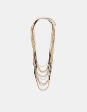 Mix Bead Layered Necklace, , large