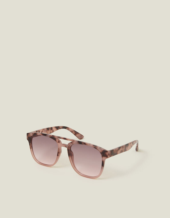 Ombré Tortoiseshell Aviator Sunglasses, , large