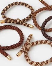 5-Pack Knot Cord Hair Bands, , large