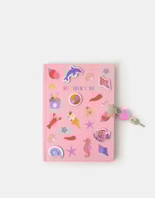 Girls Summer Vibe Lockable Notebook, , large
