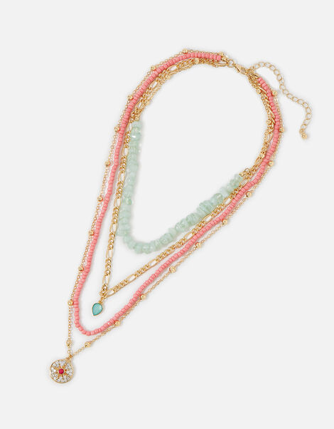 Seascape Beaded Layered Necklace, , large