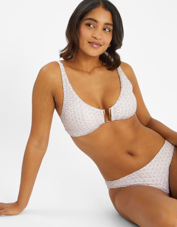 Zig-Zag Bikini Top, Gold (GOLD), large