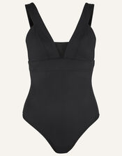 Lexi Mesh Shaping Swimsuit, Black (BLACK), large
