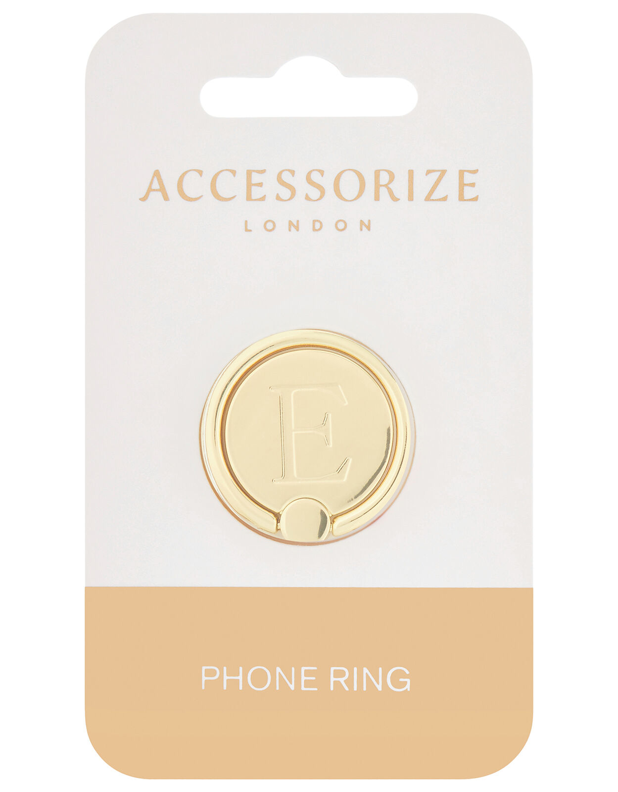 Metallic Initial Phone Ring E