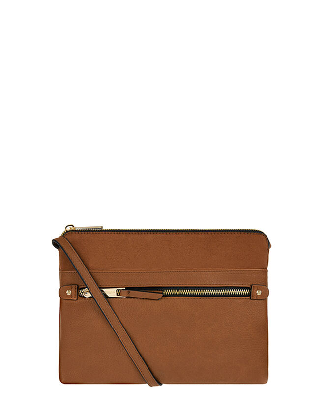 Cross-Body Envelope Bag Tan | Cross-body bags | Accessorize UK